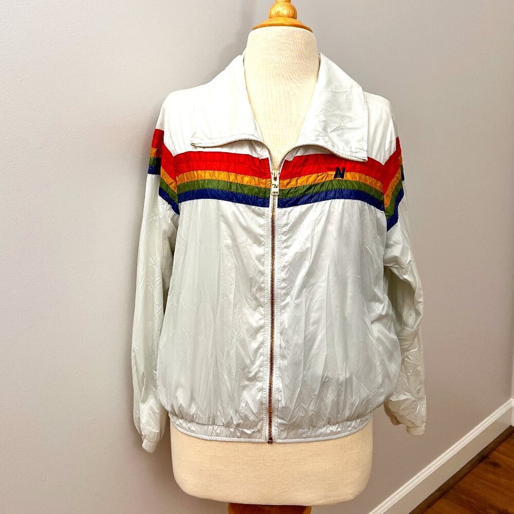NWOT Aviator Nation 5 Stripe Dresden White Tracksuit Set Sz M - Picture 2 of 16